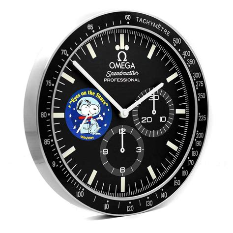 omega speedmaster snoopy wall clock|omega snoopy watch.